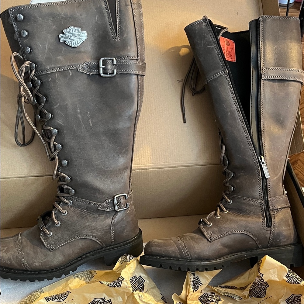 EUC Harley-Davidson Women's Lace-Up Boots